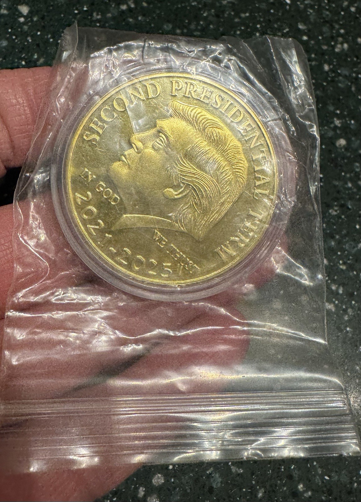 Second Term “Trump” Gold Coin (2025-2029) President Donald Trump Collectible