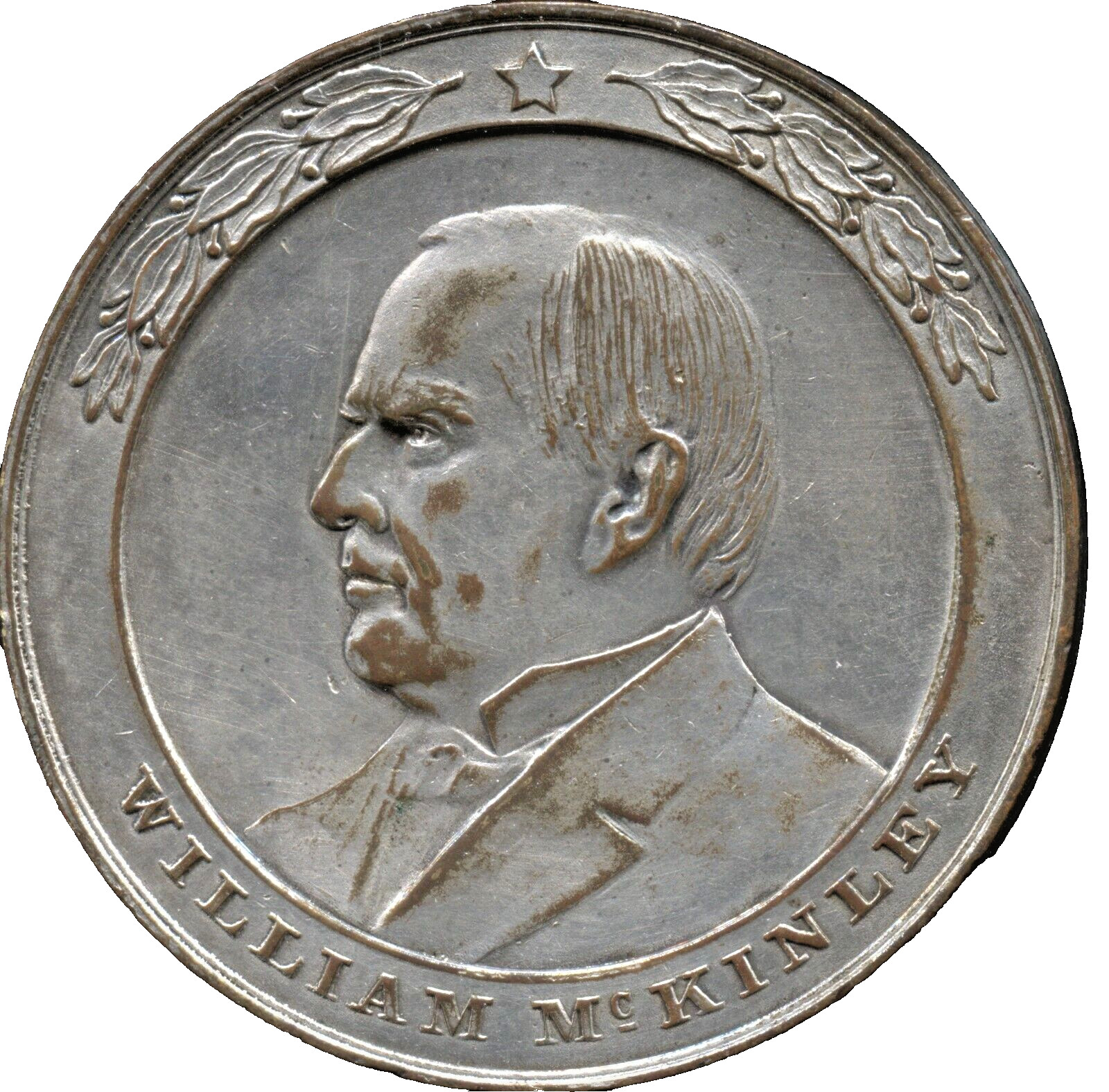 William McKinley Presidential Funeral Medal – 52 mm – Silver Plated – EC 5534