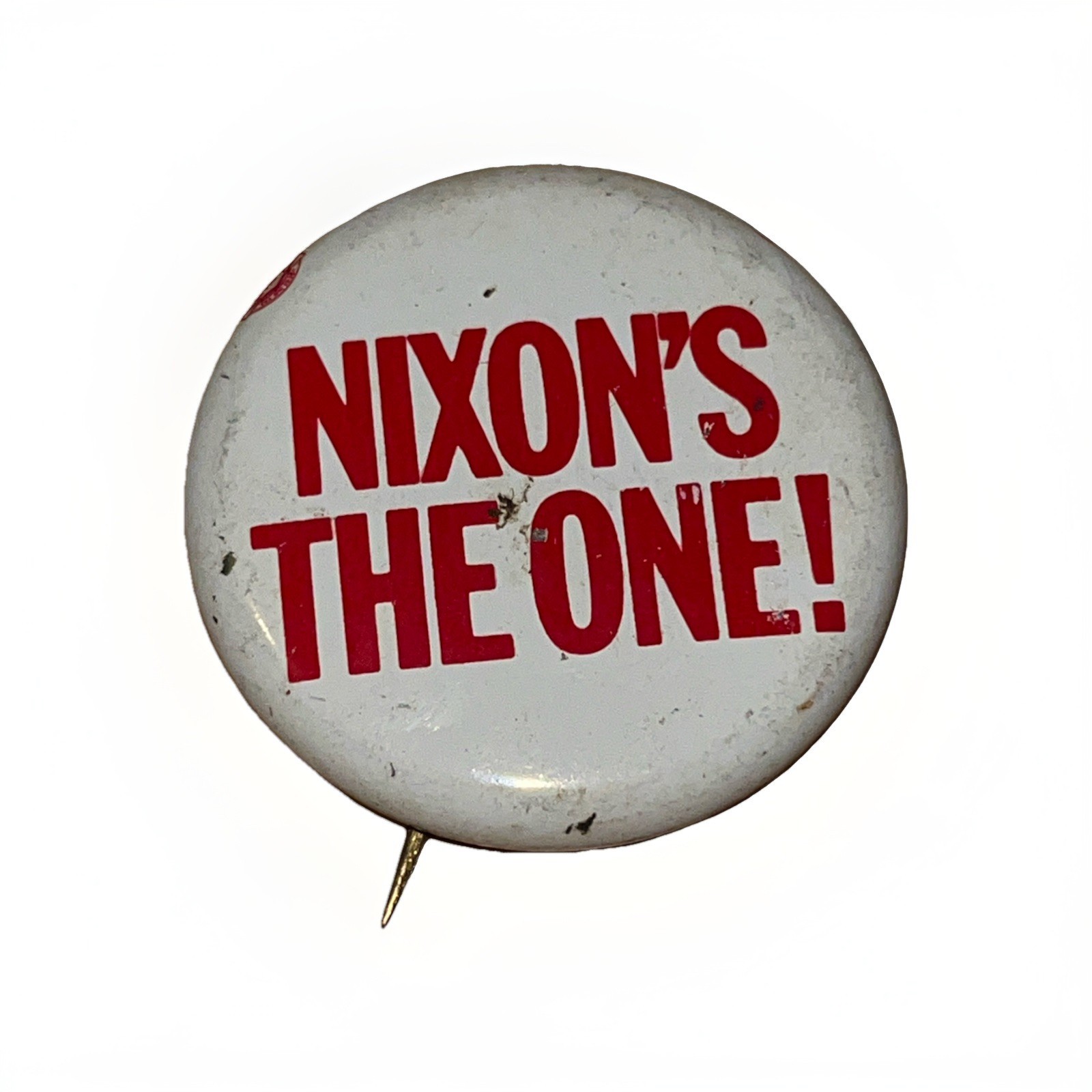 Single Vtg 1968 Nixon’s The One! Presidential Campaign Button Pinback Pin – Read