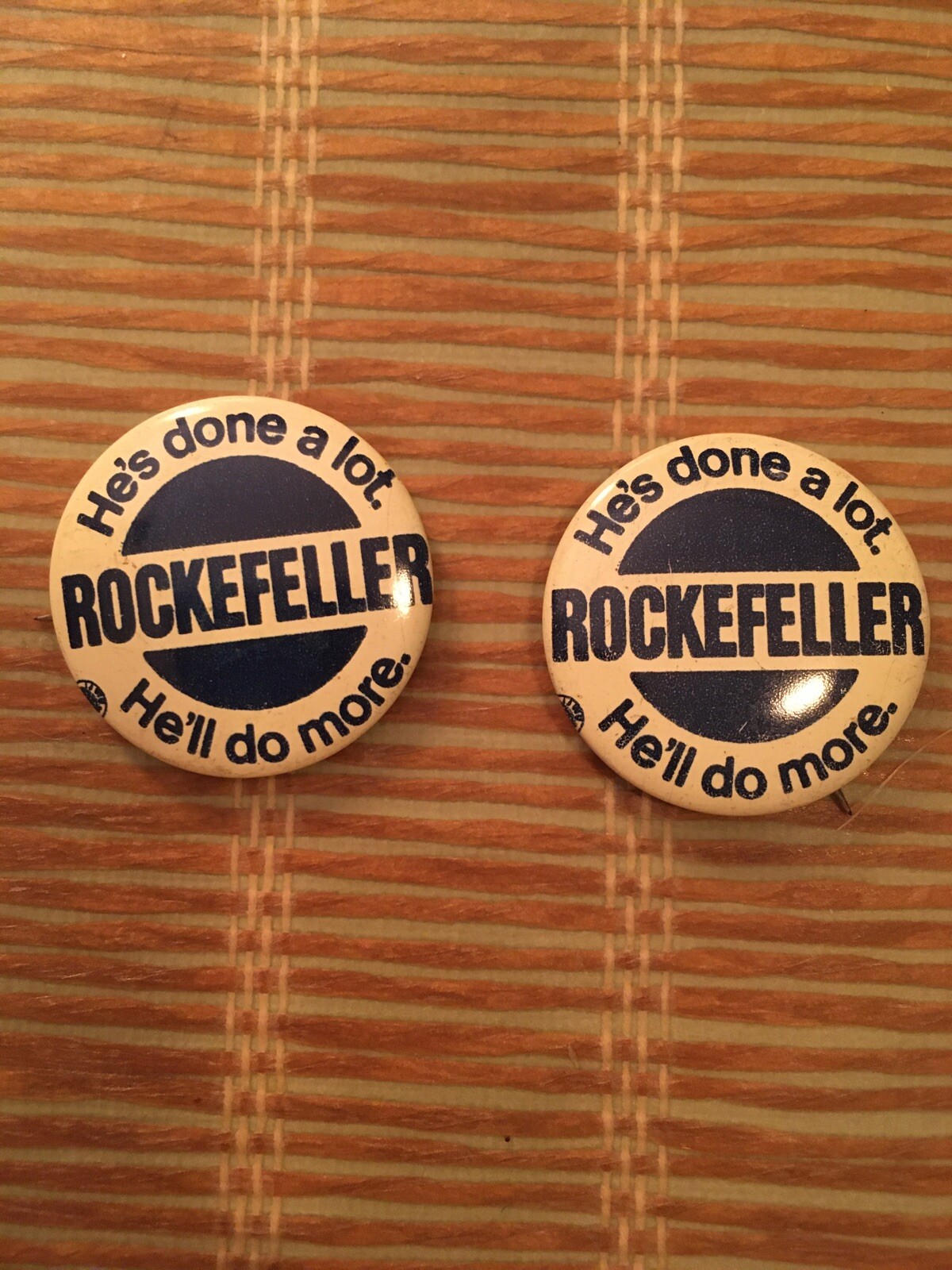 1968 Republican primary Presidential Election Pins Rockefeller GOP
