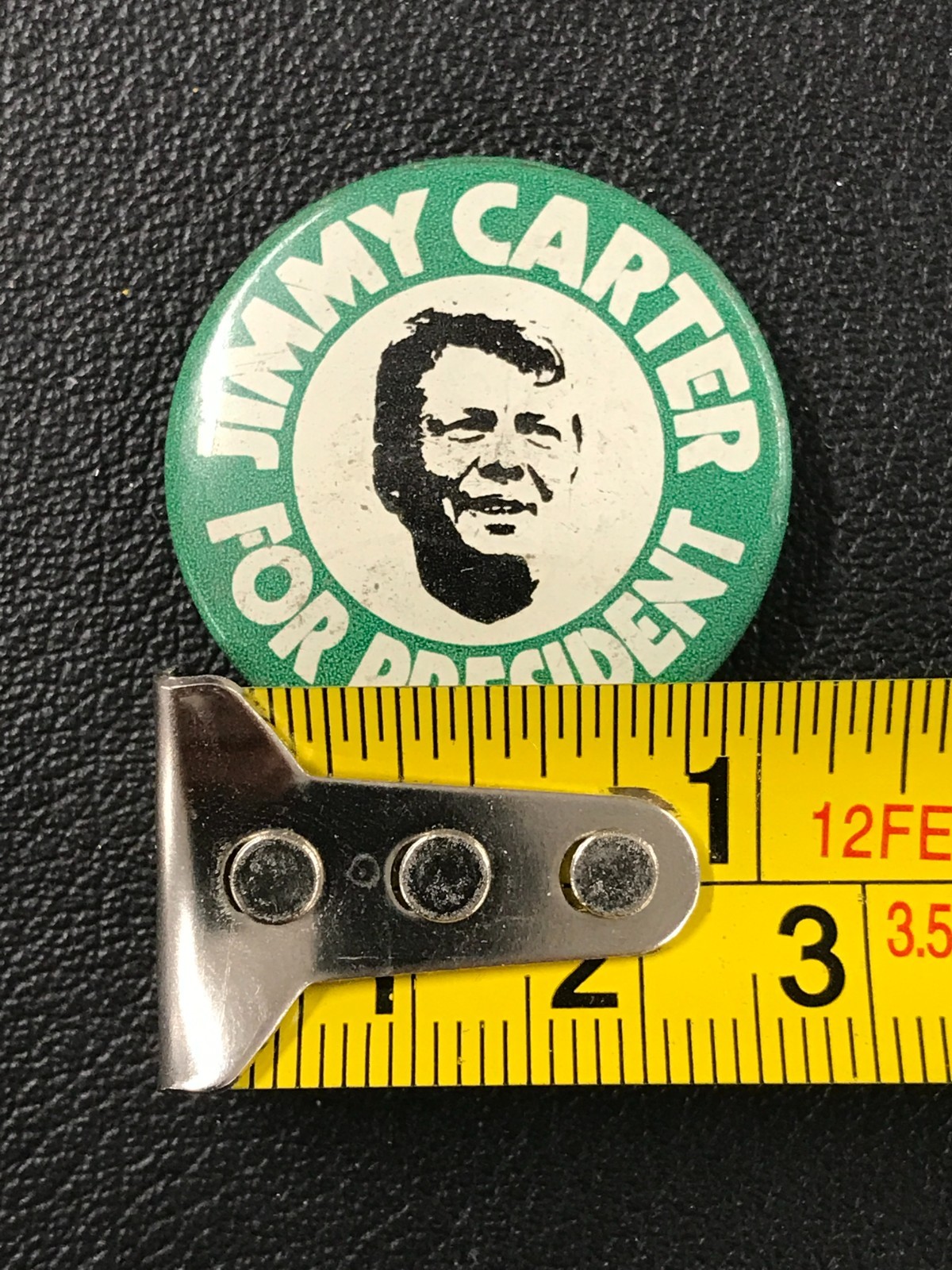 Vintage 1976 Presidential Election Campaign Jimmy Carter for President 1″ Button