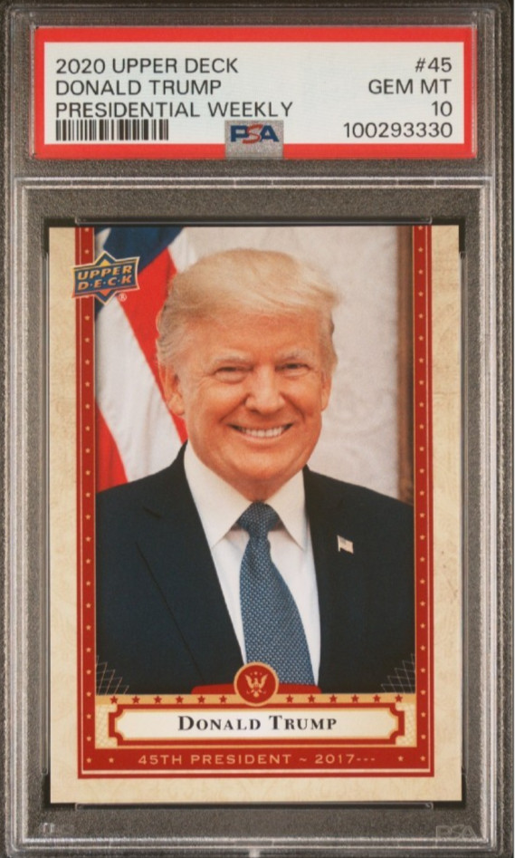 2020 Upper Deck Presidential Weekly #45 Donald Trump Card PSA 10 Gem Mint MAGA