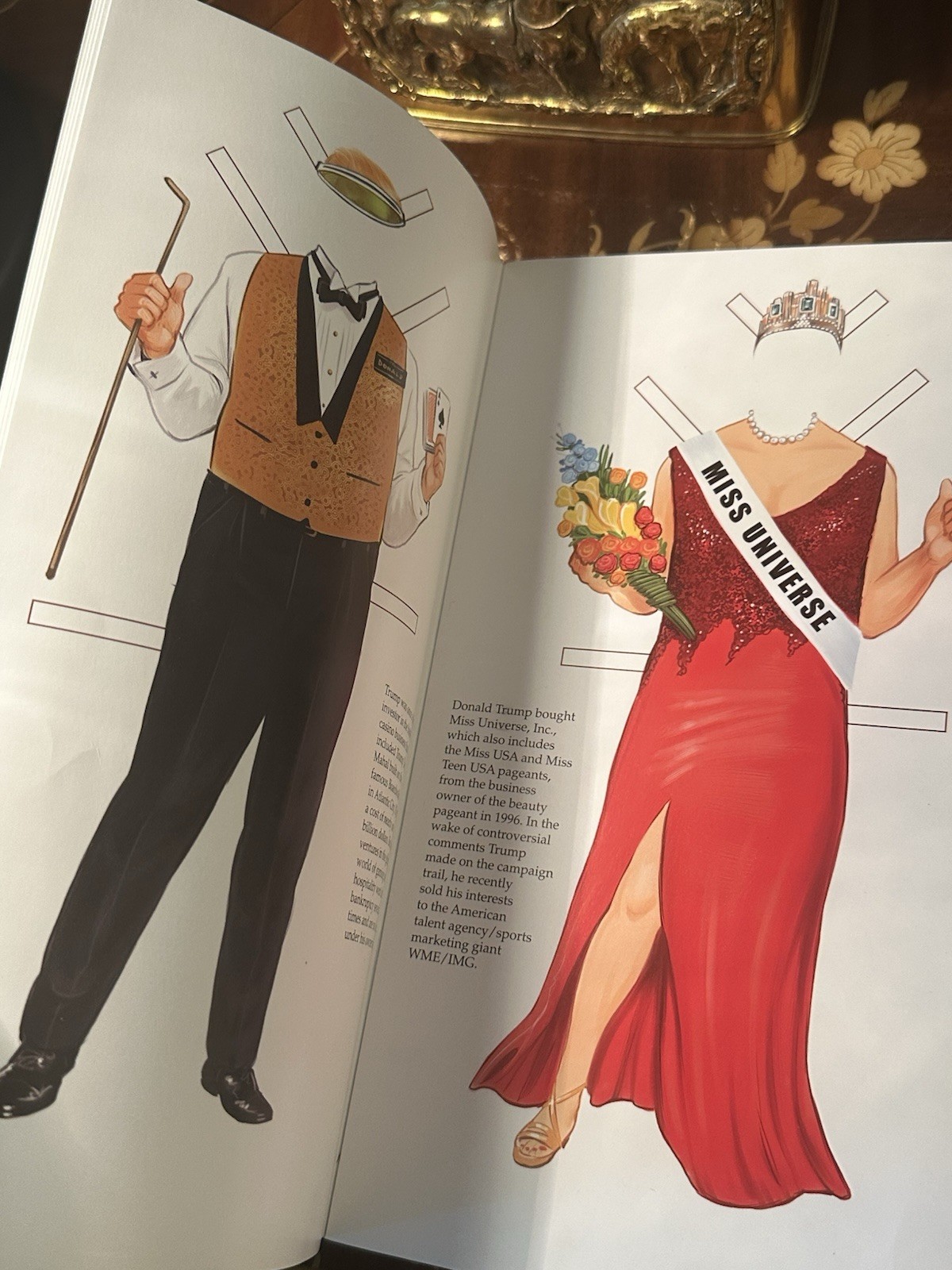 Donald Trump Paper Doll Book 2018 Tim Foley Collectible Campaign Edition