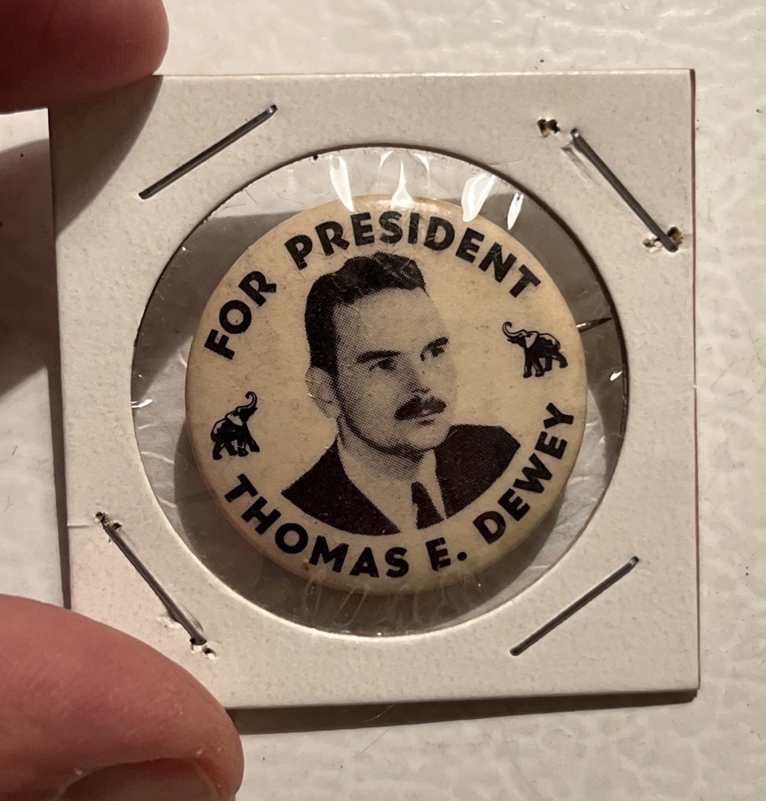 1940’s Thomas Dewey For President Presidential Campaign Pin Button Political
