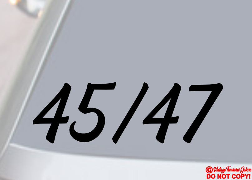 45/47 DONALD TRUMP FOR PRESIDENT 2024 Vinyl Decal Sticker Car YOU MISSED FIGHT