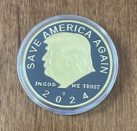 2024 President Donald Trump EAGLE Commemorative Coin Save America Again