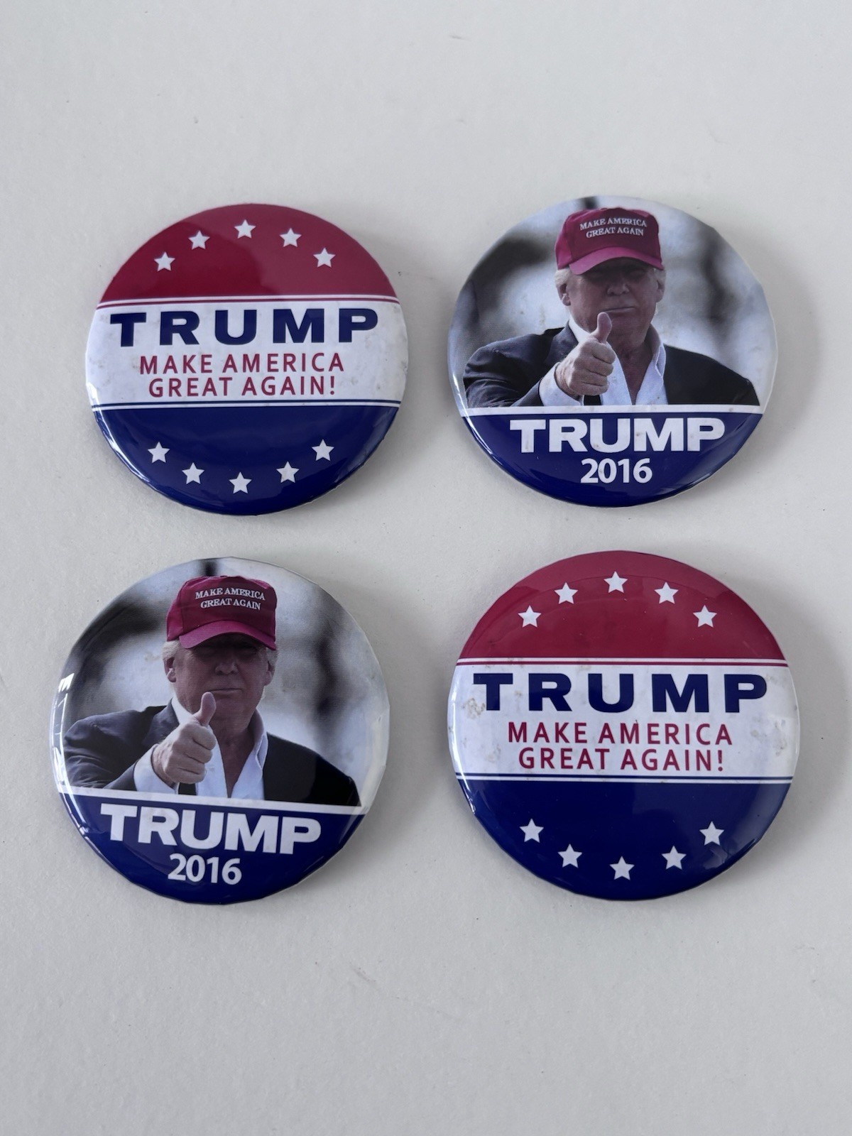 2016 DONALD TRUMP ☆OFFICIAL☆ MAKE AMERICA GREAT AGAIN ☆AUTHENTIC☆ PIN BUTTON LOT