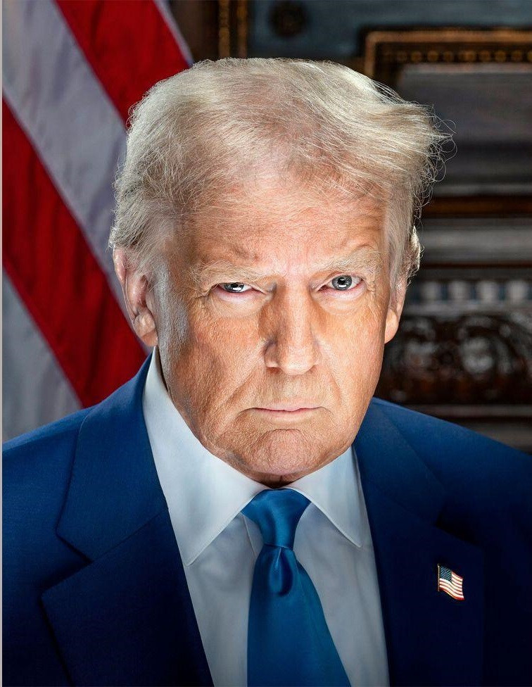 DONALD TRUMP OFFICIAL 2025 WHITE HOUSE PHOTO FRIDGE MAGNET 4.75″ X 3.5″
