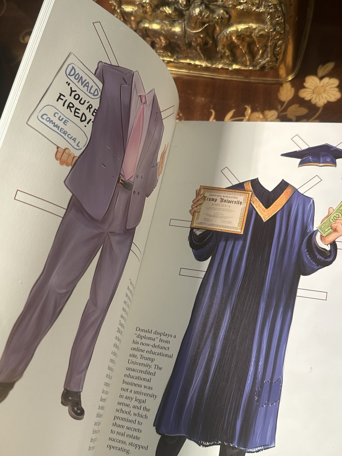 Donald Trump Paper Doll Book 2018 Tim Foley Collectible Campaign Edition