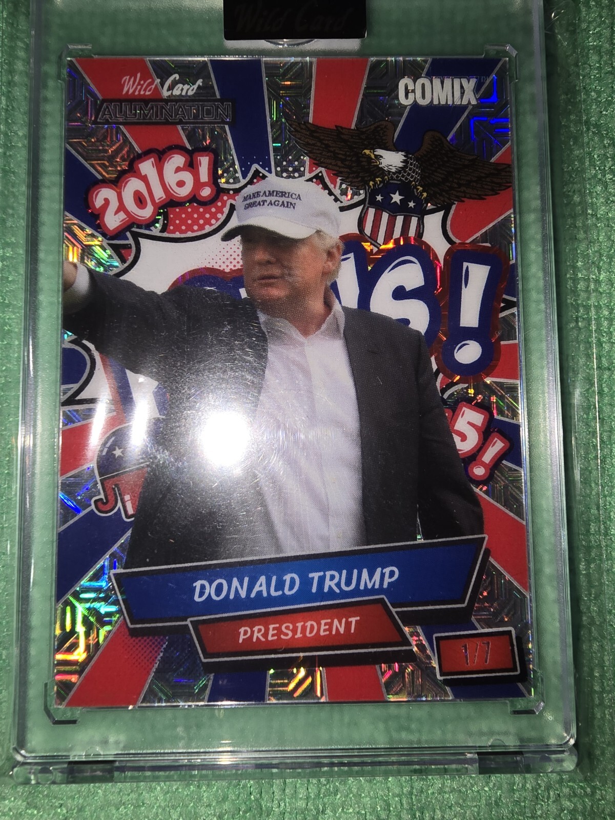 Wild Card Alumination 2024 Comix – Donald Trump- 1/7, 2/7,3/7,4/7,5/7,6/7,7/7