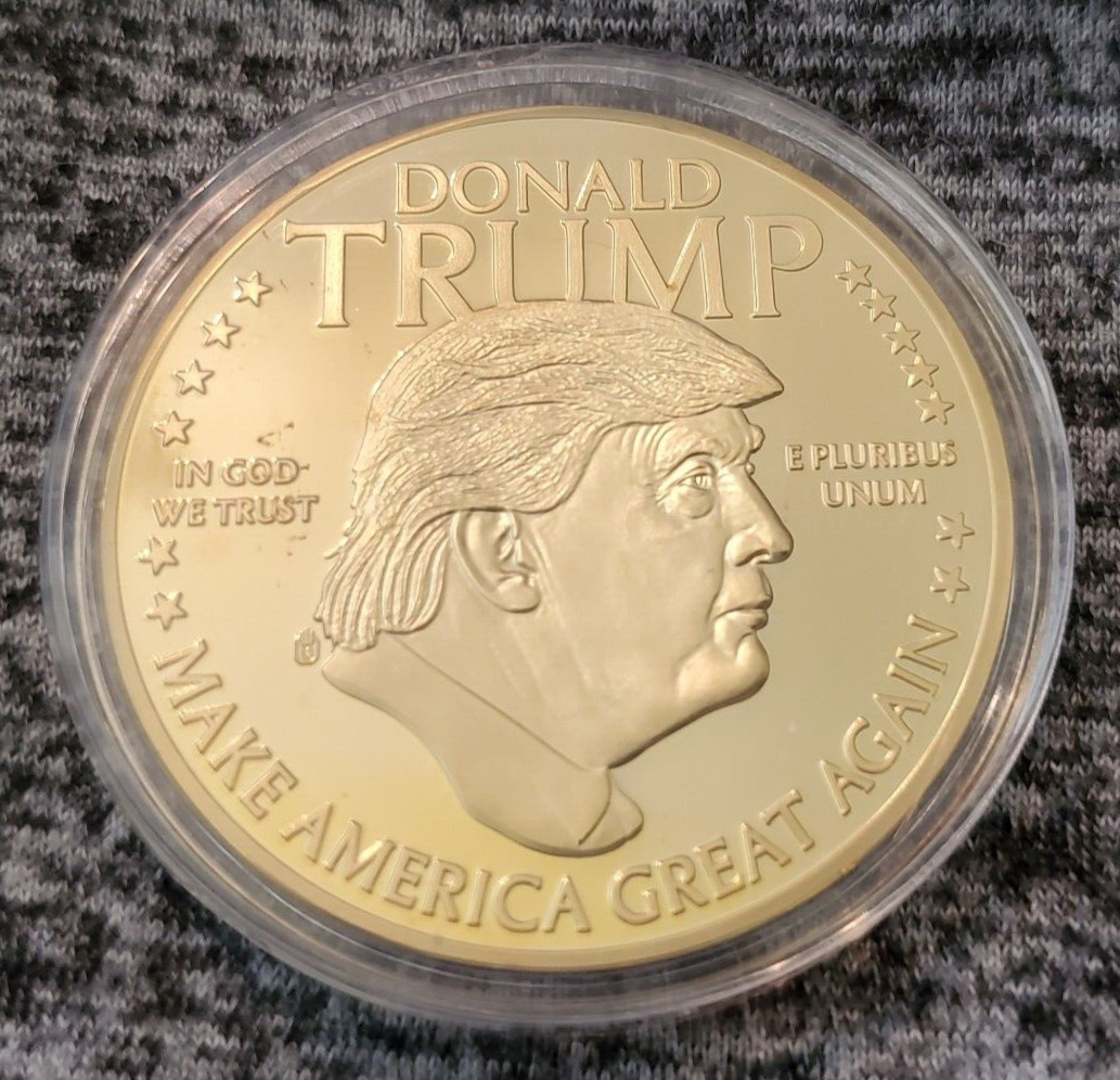 2 – Trump Commemorative Coins American Mint Still in the Case Pristine!