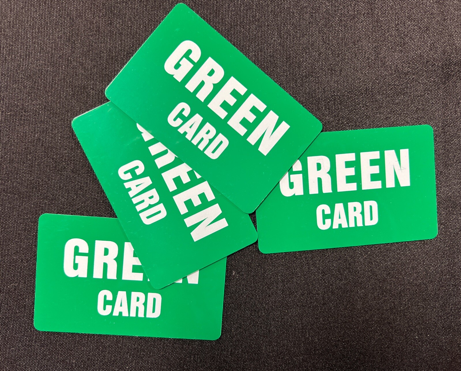Green Card LOT of 25 Cards Plastic Funny Practical Novelty Joke Trump Wholesale