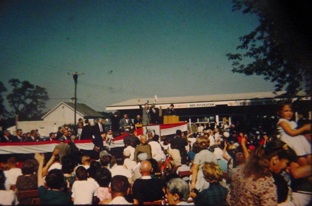 3 VINTAGE 1963 35MM SLIDE NELSON ROCKEFELLER PRESIDENTIAL CAMPAIGN RALLY