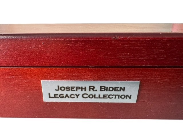 Joe Biden Bradford Exchange Mint Legacy set of 8 coins Silver Plate Display Box