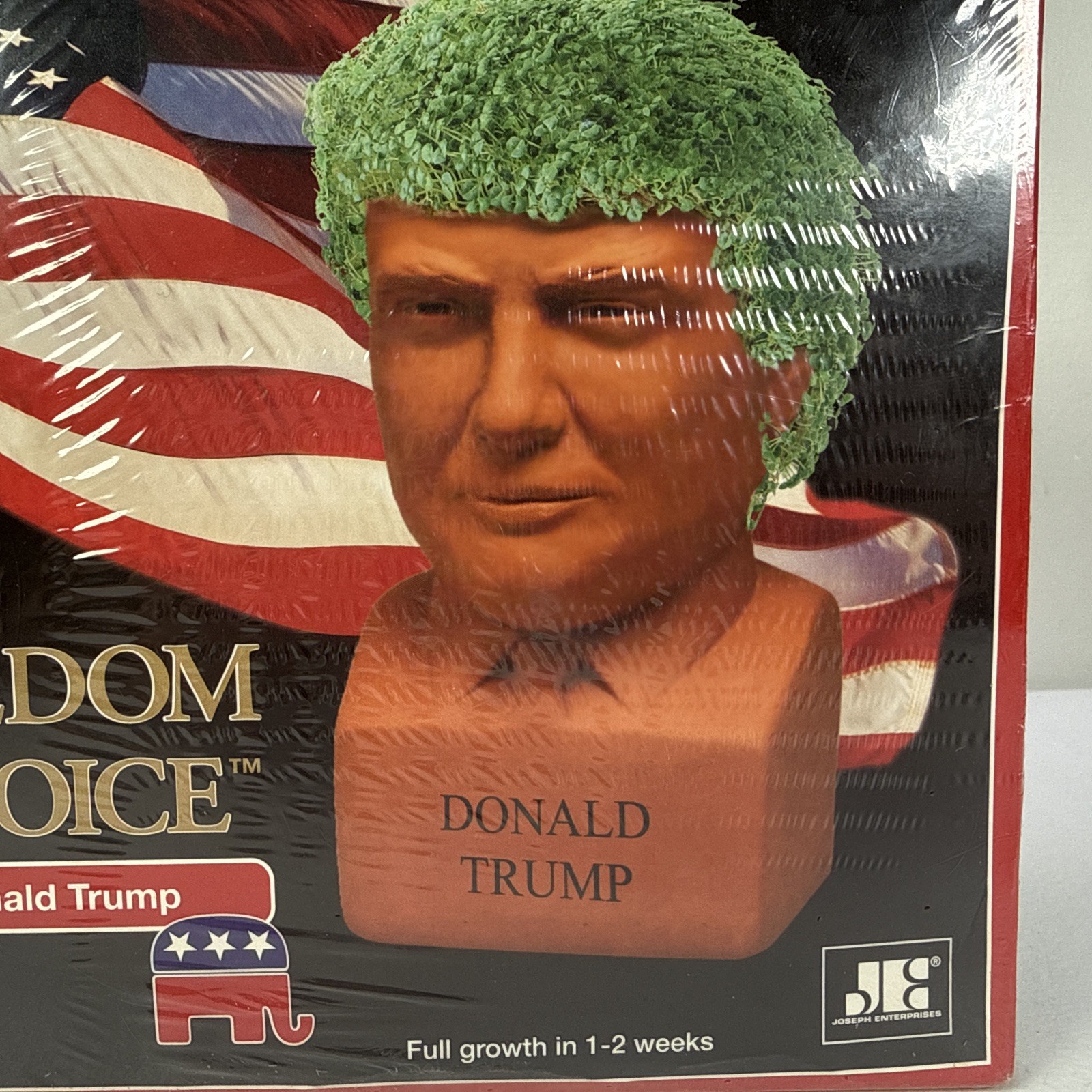 Sealed NEW Chia Pet ‘Freedom of Choice’ Donald Trump 2017 USA Presidential