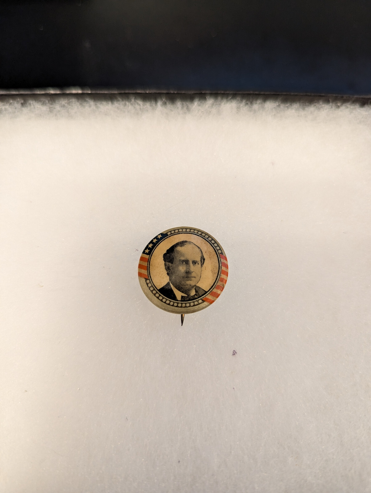 1896 William J. Bryan Democratic Presidential Campaign Celluloid Button 21 mm