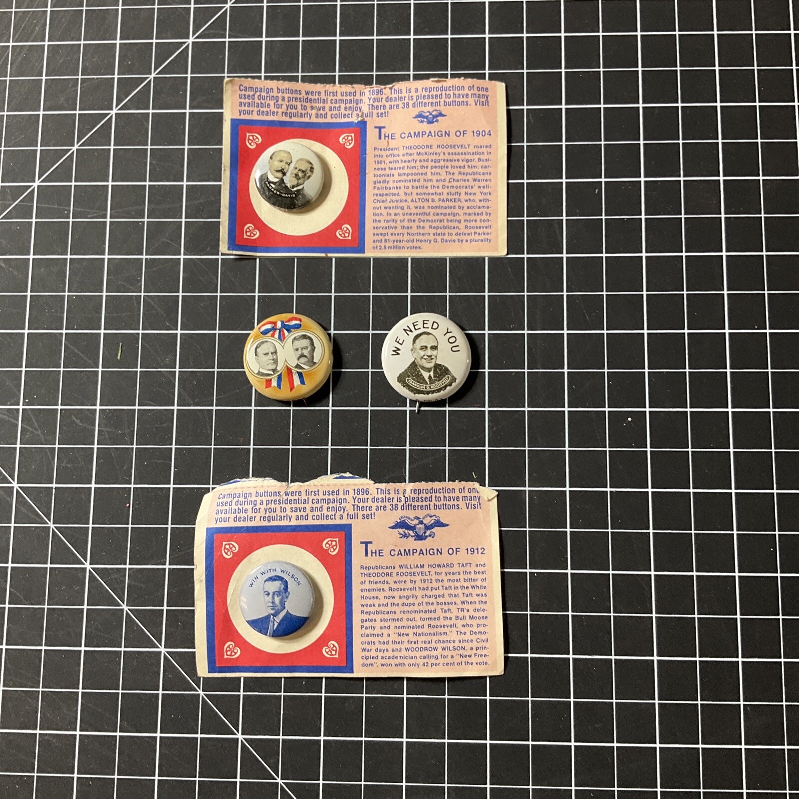 Misc. Political Buttons (Reproduction)