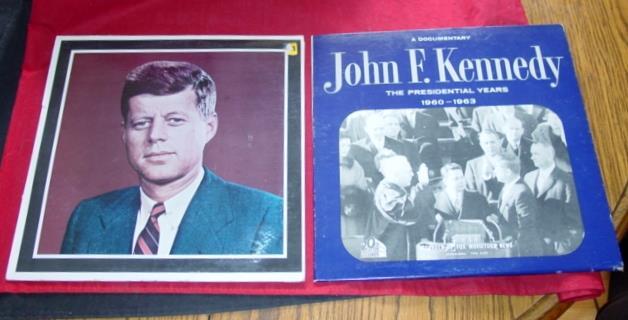 (2) JOHN FITZGERALD KENNEDY RECORDS – Memorial Album & Documentary Prez Years