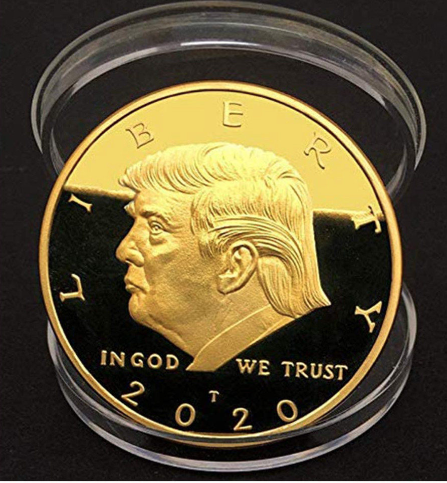 Donald Trump 2020 Challenge Coin Keep America Great Presidential Gold