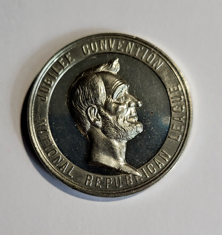 1906 Republican League Jubilee Convention Medal Token High Grade – C9532