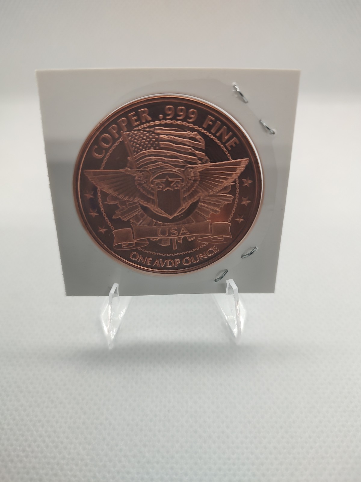 Donald Trump 1oz Copper Coin Defender Of Freedom, Space Force, Flag Fist