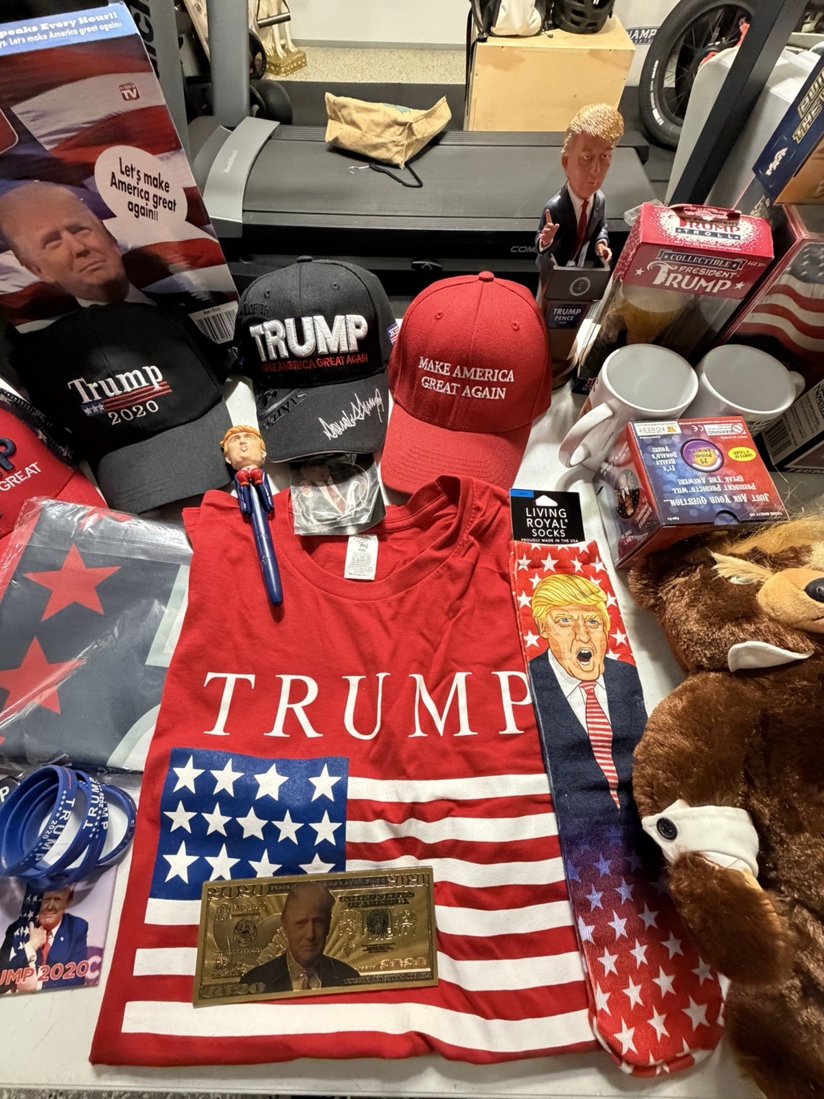Large President Donald Trump Memorabilia and Novelty Lot Bundle 45-47 USA