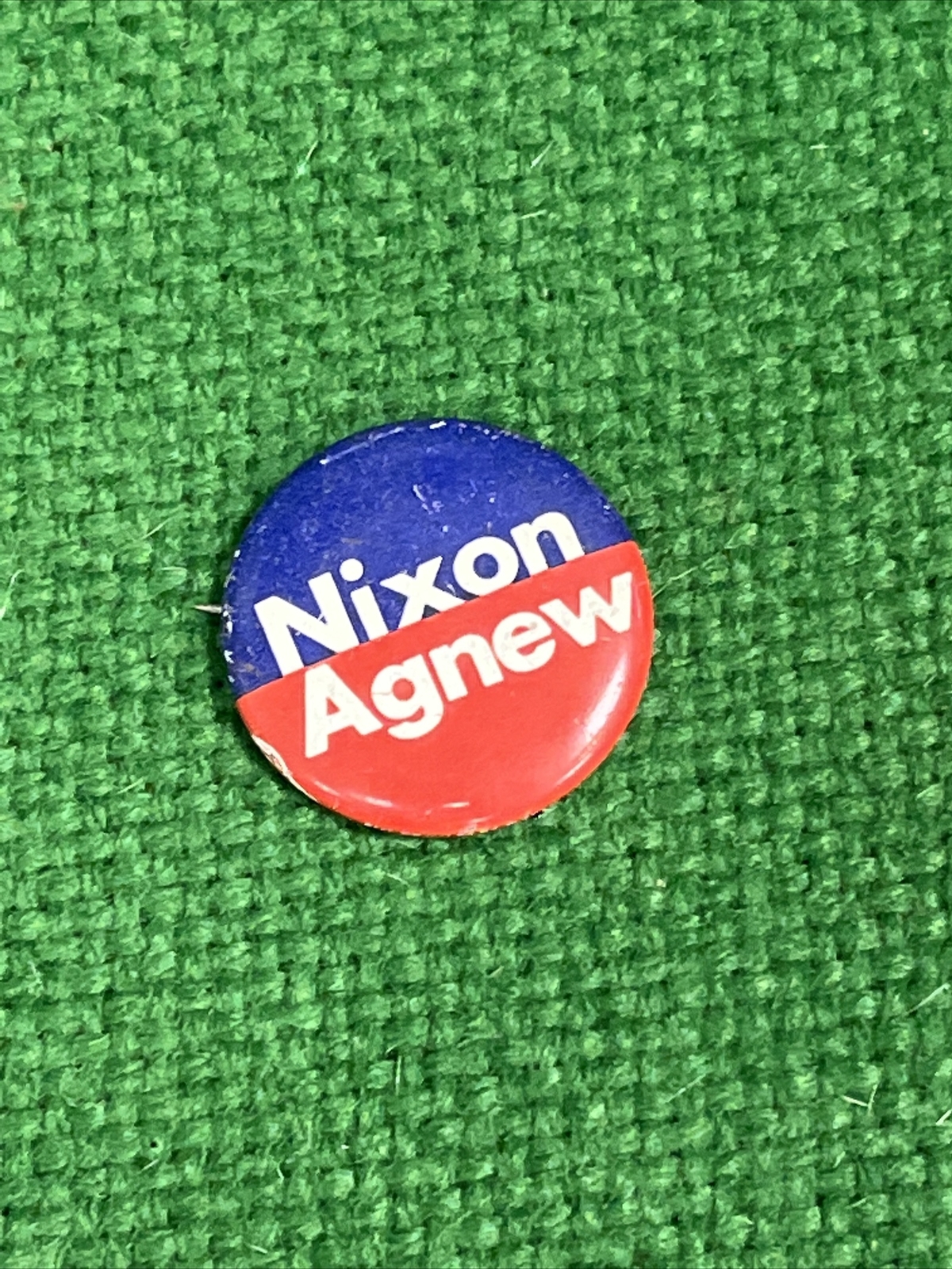 1972 Nixon Agnew Presidential Political Campaign Election Official Button Pin