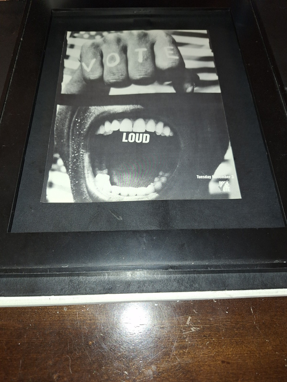 Rock The Vote 1992 Bill Clinton Election Rare Original Radio Promo Ad Framed