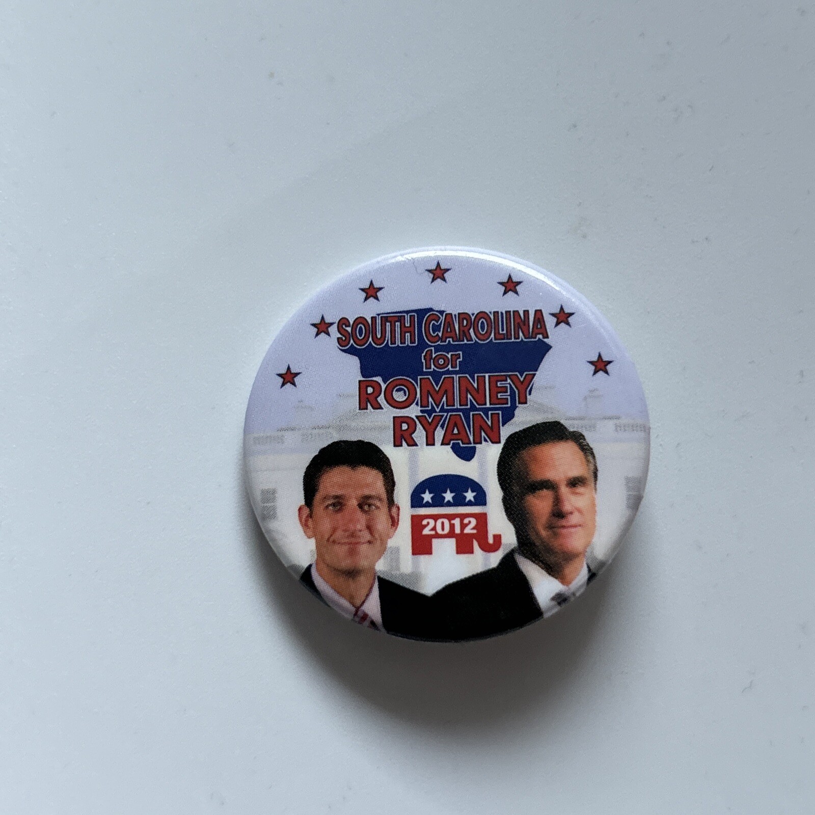 2012 Mitt Romney for President South Carolina 50 State 1.5″ Button Paul Ryan