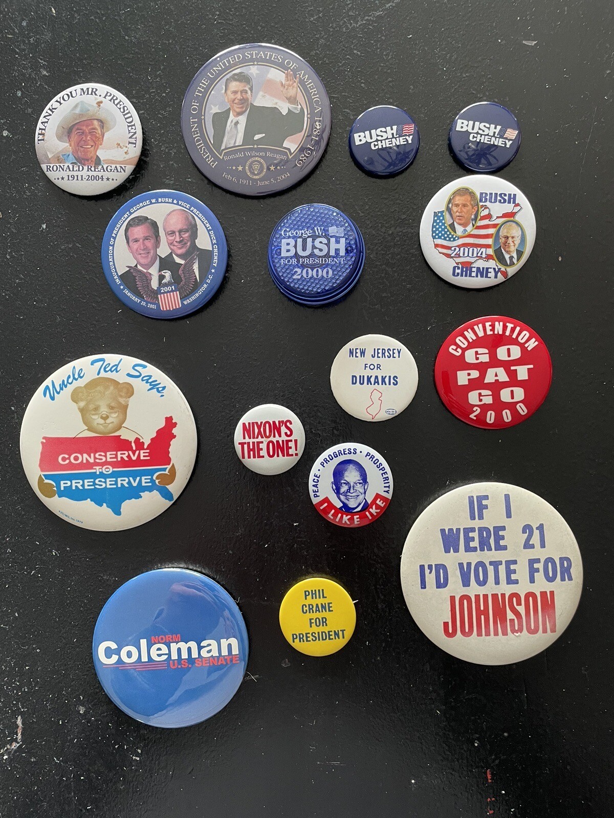 Campaign Button Collection Lot
