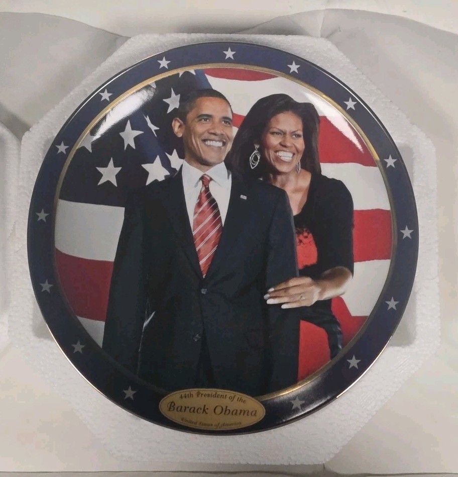 Barack Obama~44th President Commemorative Plate/Bradford Exchange- #1630A