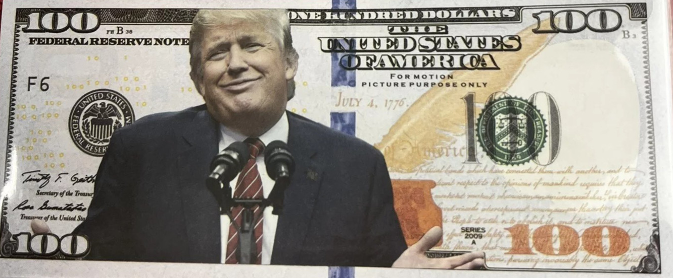 Trump Dollar Bills MAGA Replica $100 Bill Donald 2024 (SHIPS FROM USA)