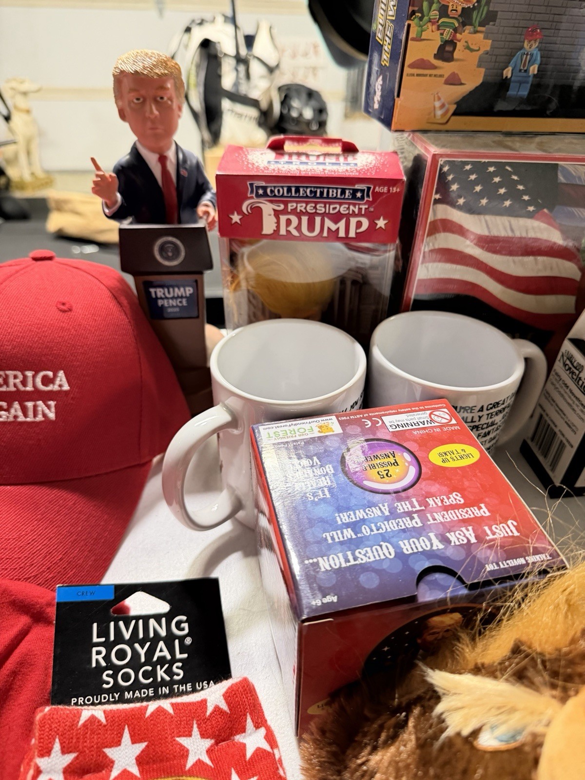 Large President Donald Trump Memorabilia and Novelty Lot Bundle 45-47 USA