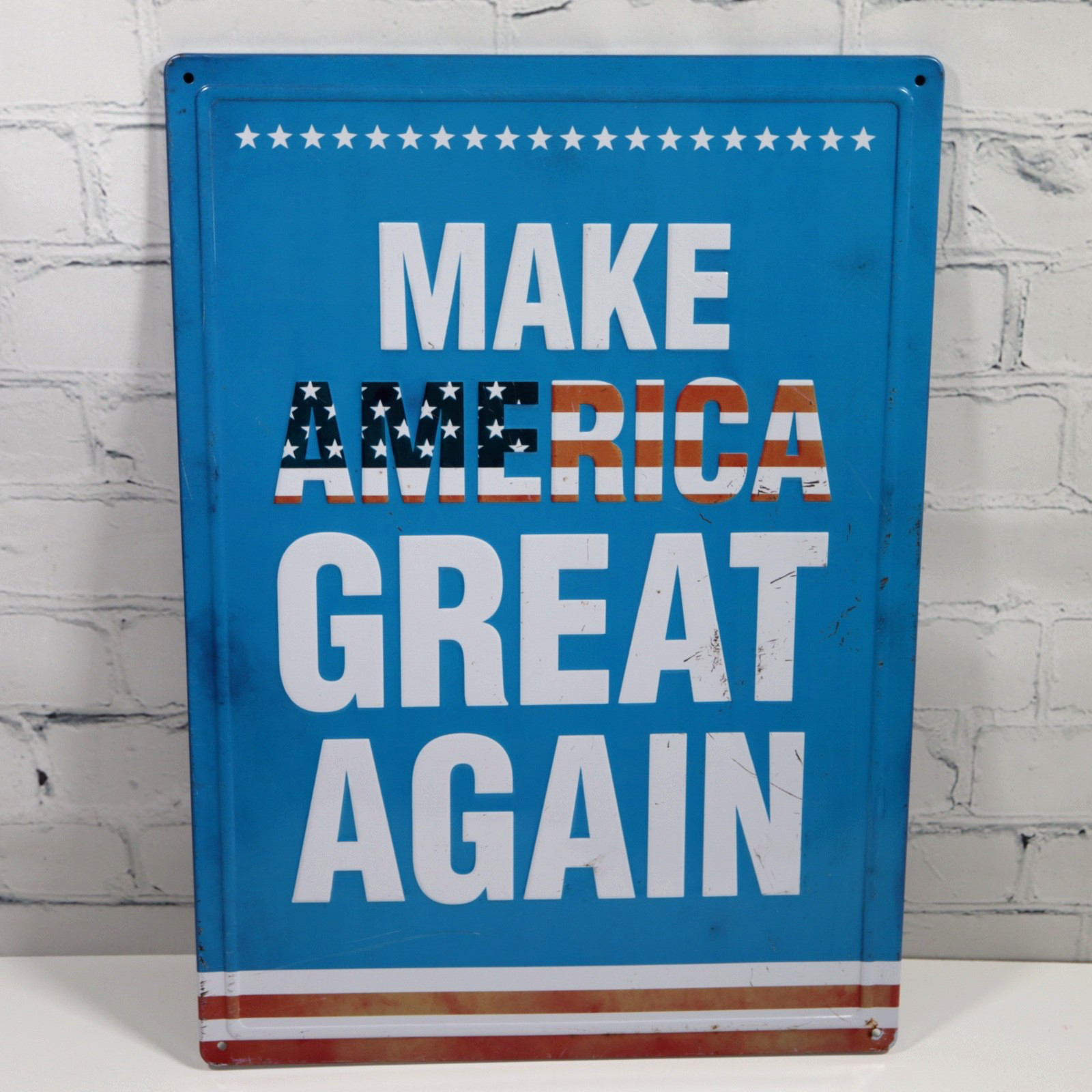 TRUMP Make America Great Again Metal Tin Sign Tacker 17″ X 12″ MAGA