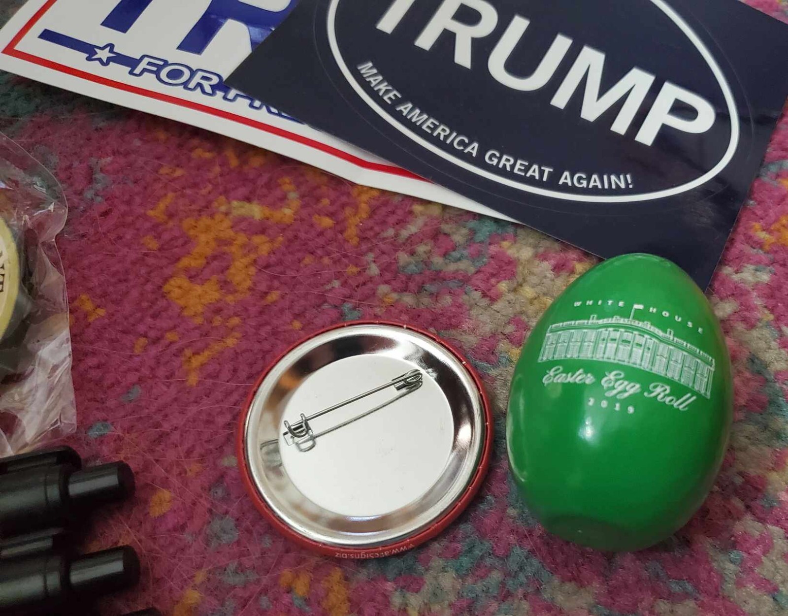 RARE 14PC TRUMP 2016-NOW LOT, SIGNED EASTER EGG WHITEHOUSE PENS CARDS PIN +MORE