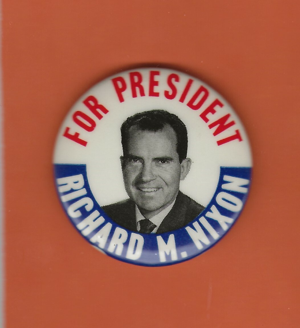 1960 Richard Nixon 1.75″ / “Classic 60’s” Presidential Campaign Button(Pin04)
