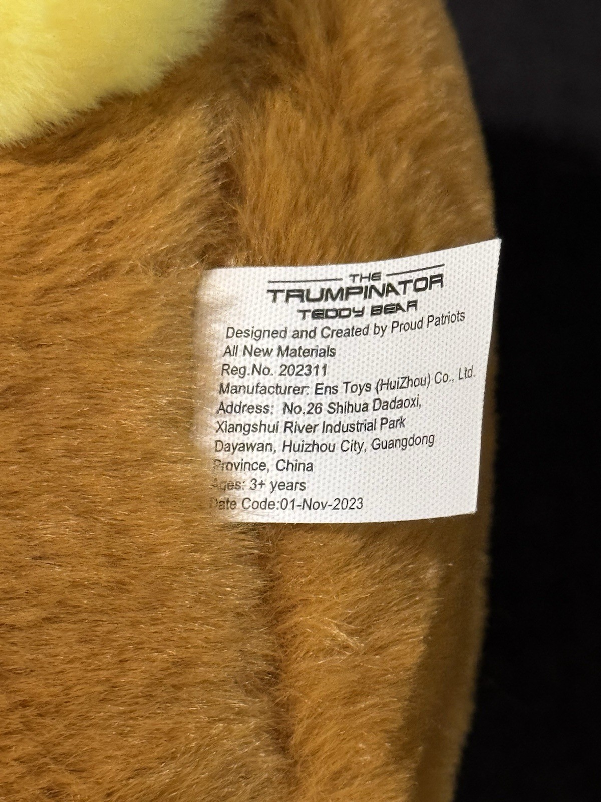 Trumpinator Teddy Bear Donald Trump Terminator Plush Toy 2024 I’ll Be Back 11″
