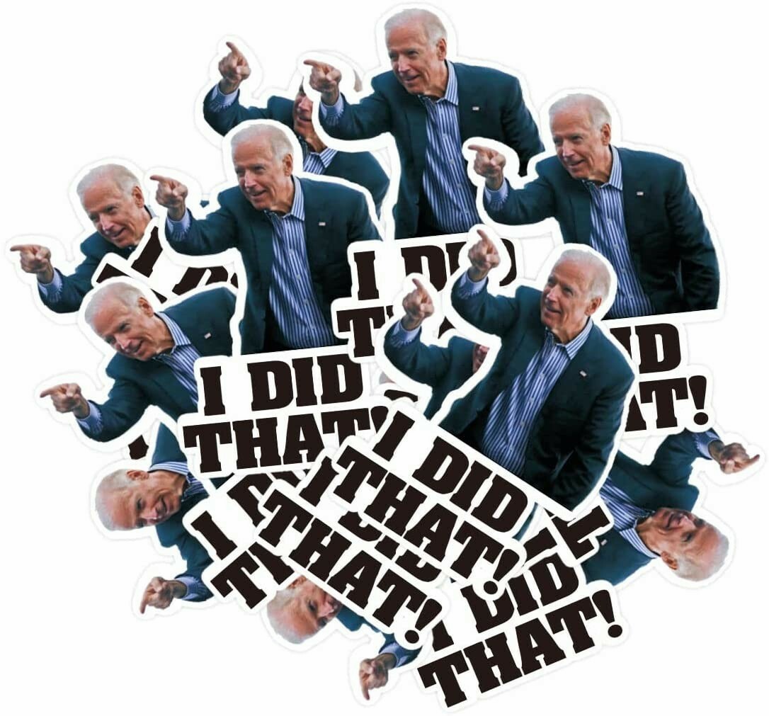 100pcs Joe Biden “I DID That “Stickers Biden Funny Humor Decals Car Stickers US