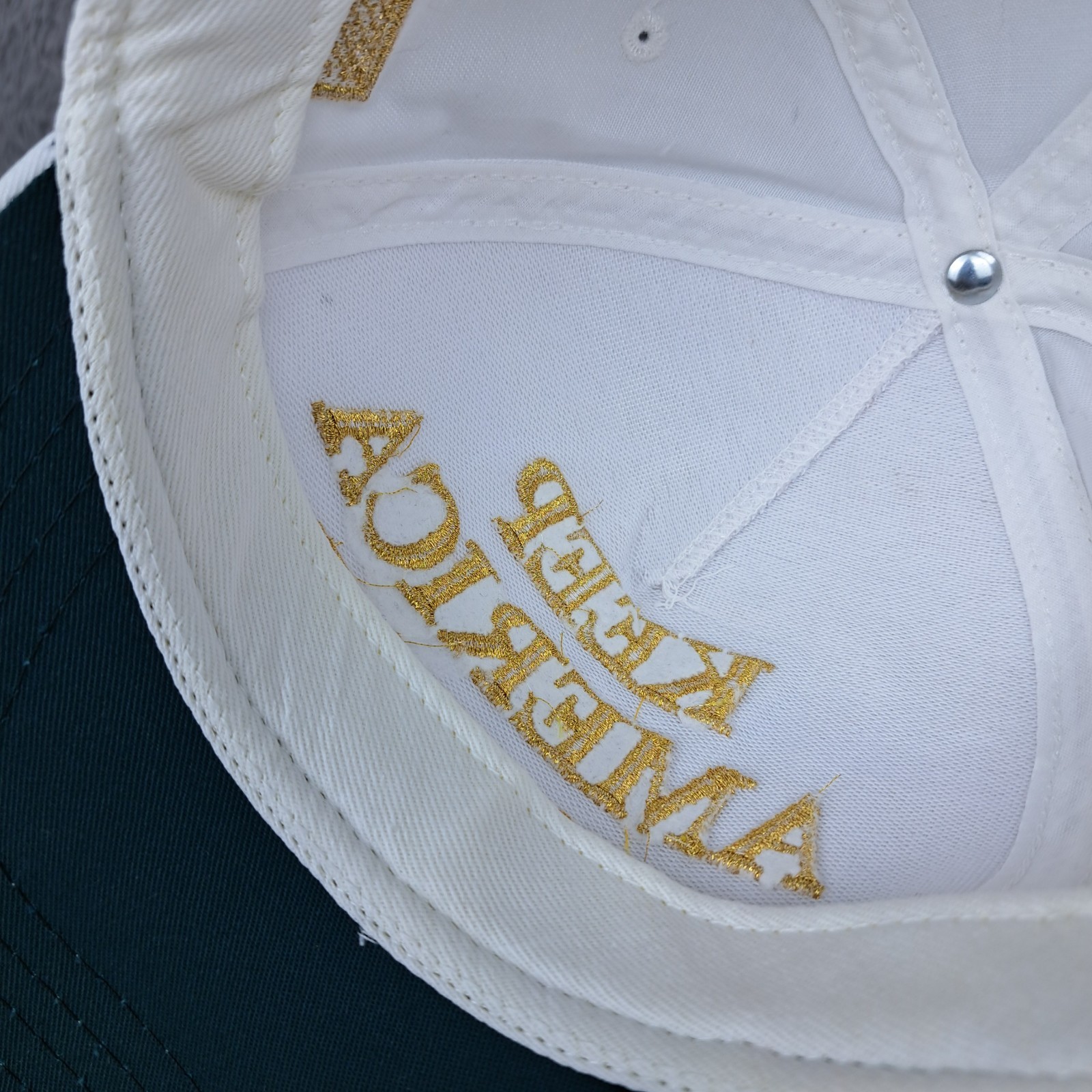 AUTHENTIC Trump Hat Cap White Gold Cali Fame MAGA Keep America Great Made In USA