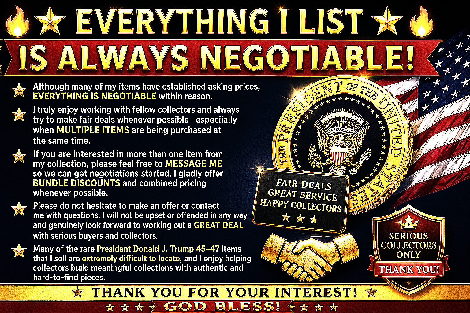 Donald Trump White House Summer Soirée Appreciation Coin/Medallion 2025