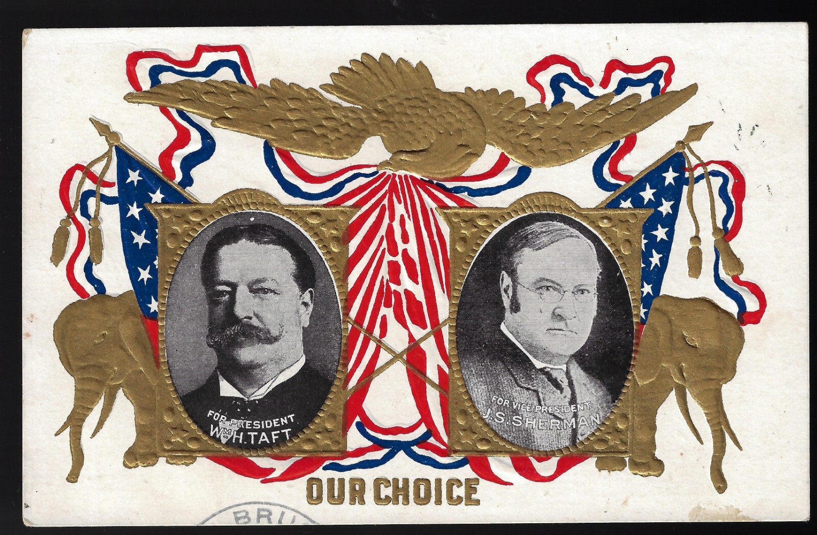 8-Presidential Winner Jugate Postcards 1900 McKinley to 1932 Franklin Roosevelt