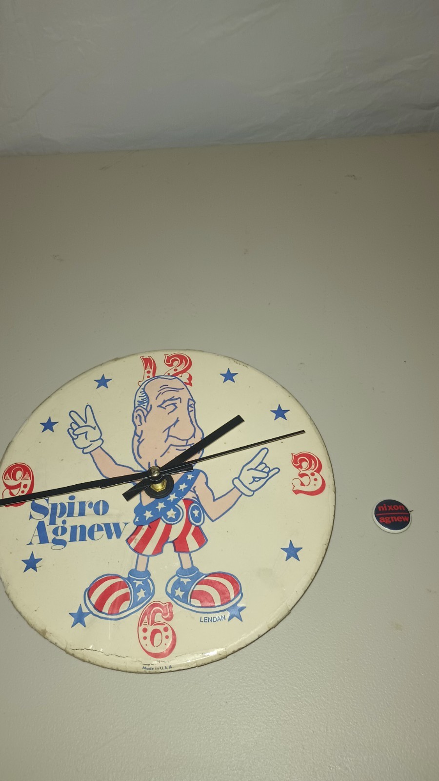 Spiro Agnew Clock And Pin