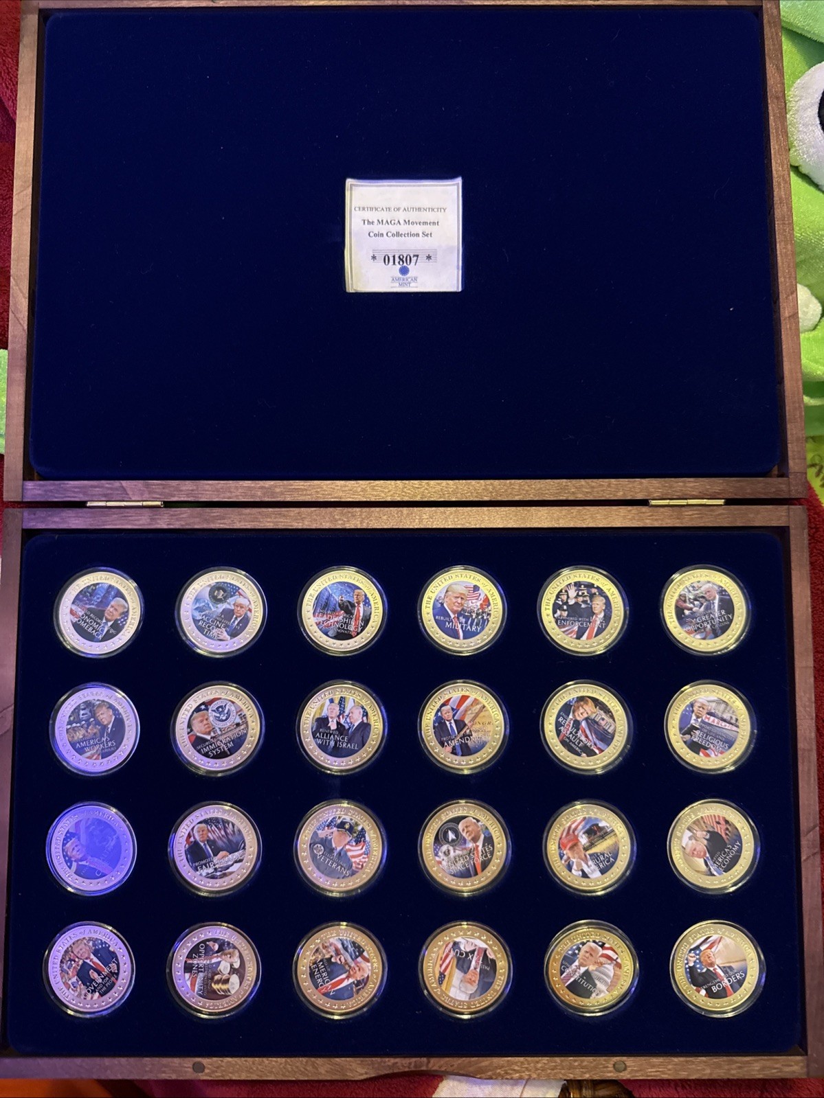 American Mint 2021 The MAGA Movement Donald Trump 24-Piece Coin Collection Set