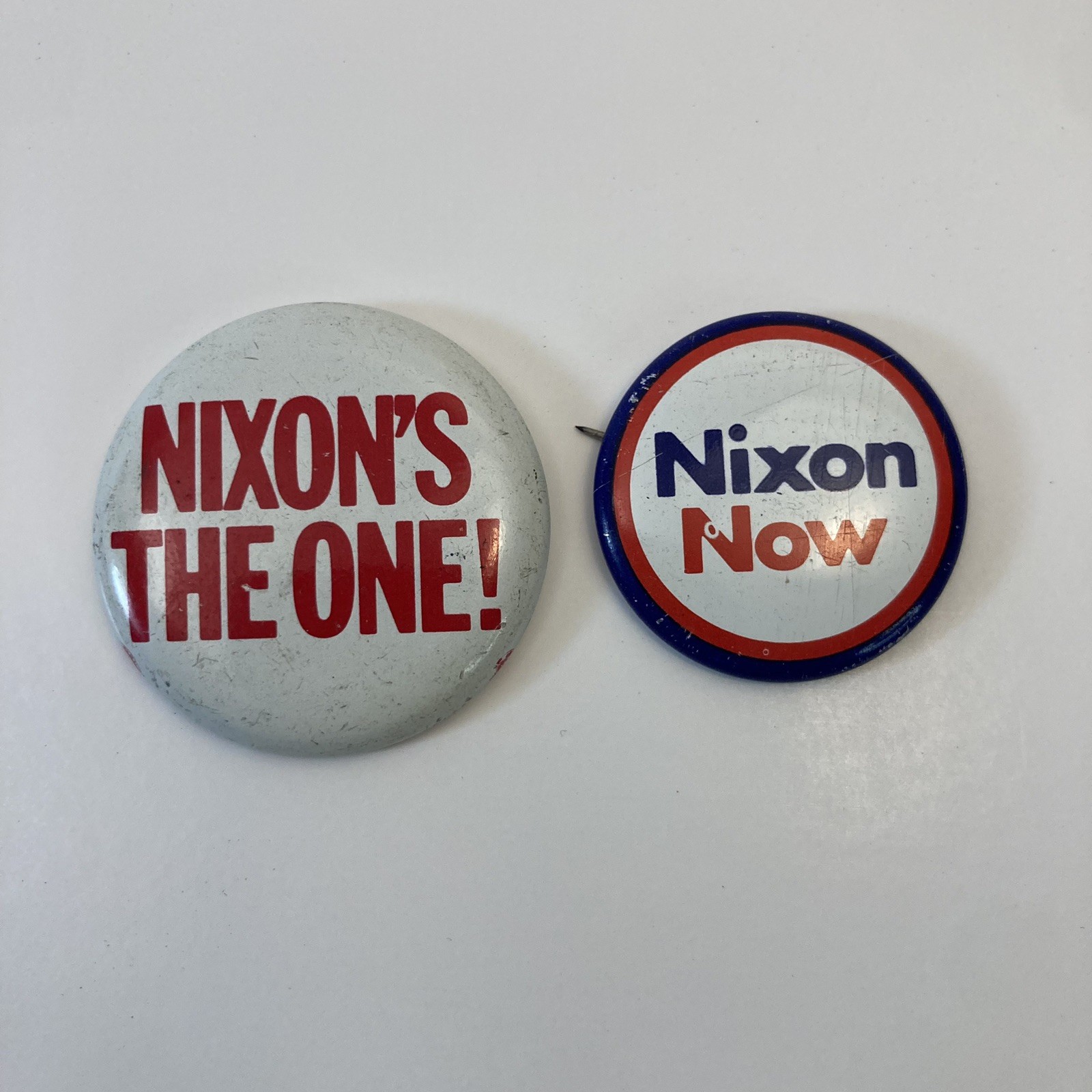 Richard Nixon President Pin 1968 Campaign Buttons Political Pinback VTG Lot Of 2