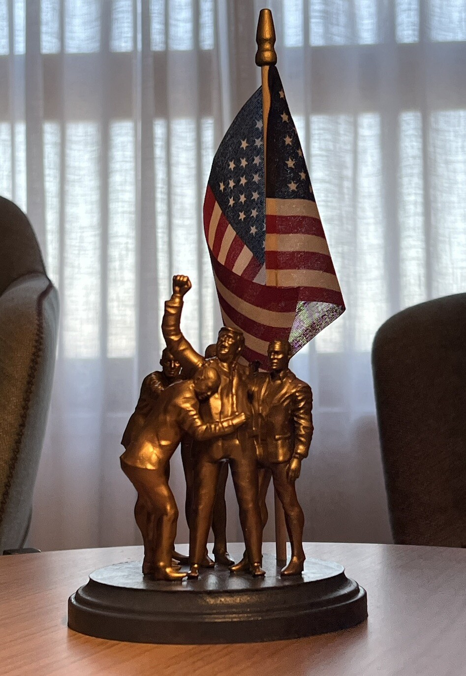 Trump FIGHT! Statue – Butler, PA Rally – Trump with Secret Service Agents 6 Inch