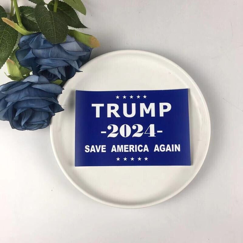 10 Pcs Trump 2024 President Campaign “Save America Again” Decal Bumper Stickers