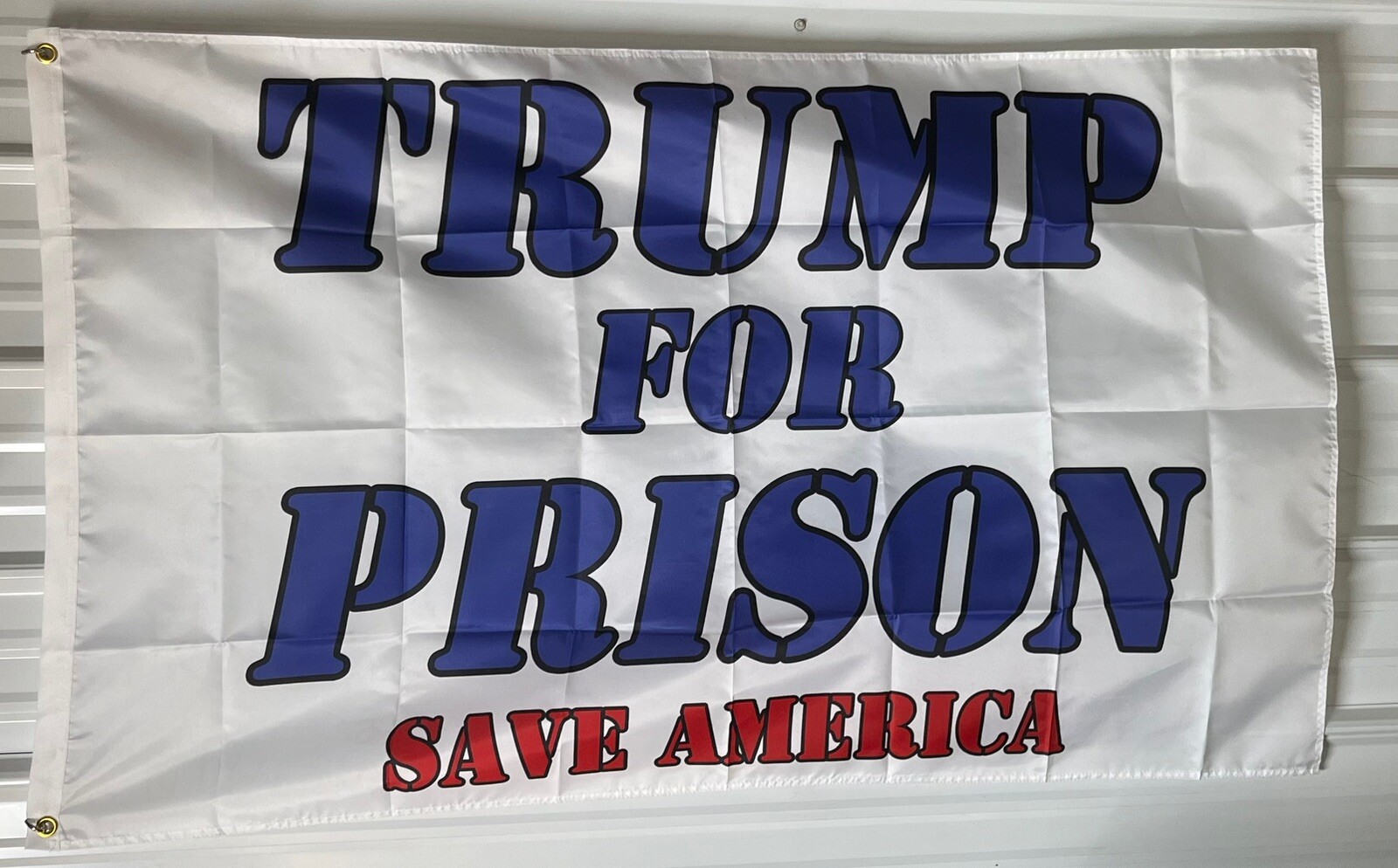 Anti Trump Flag FREE SHIPPING Trump For Prison Save America Beer Man Cave 3×5