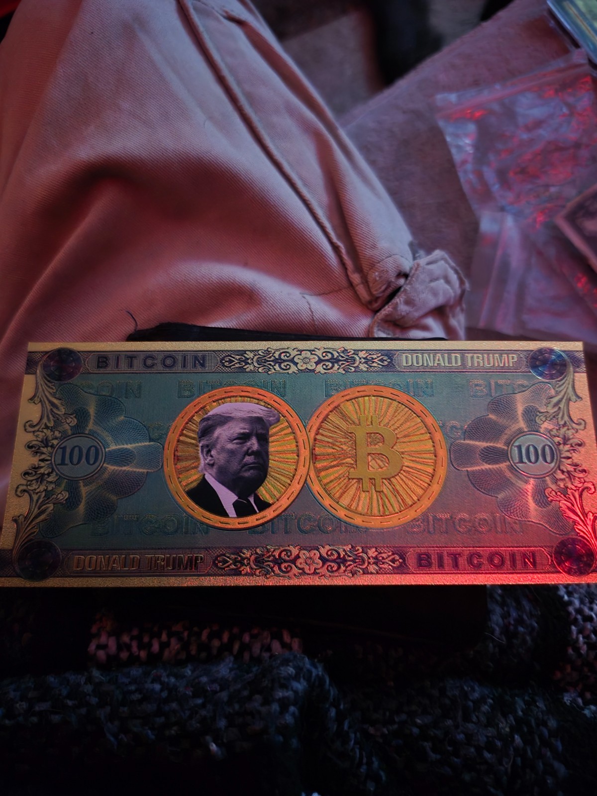 100 trump 2025 24k gold bill