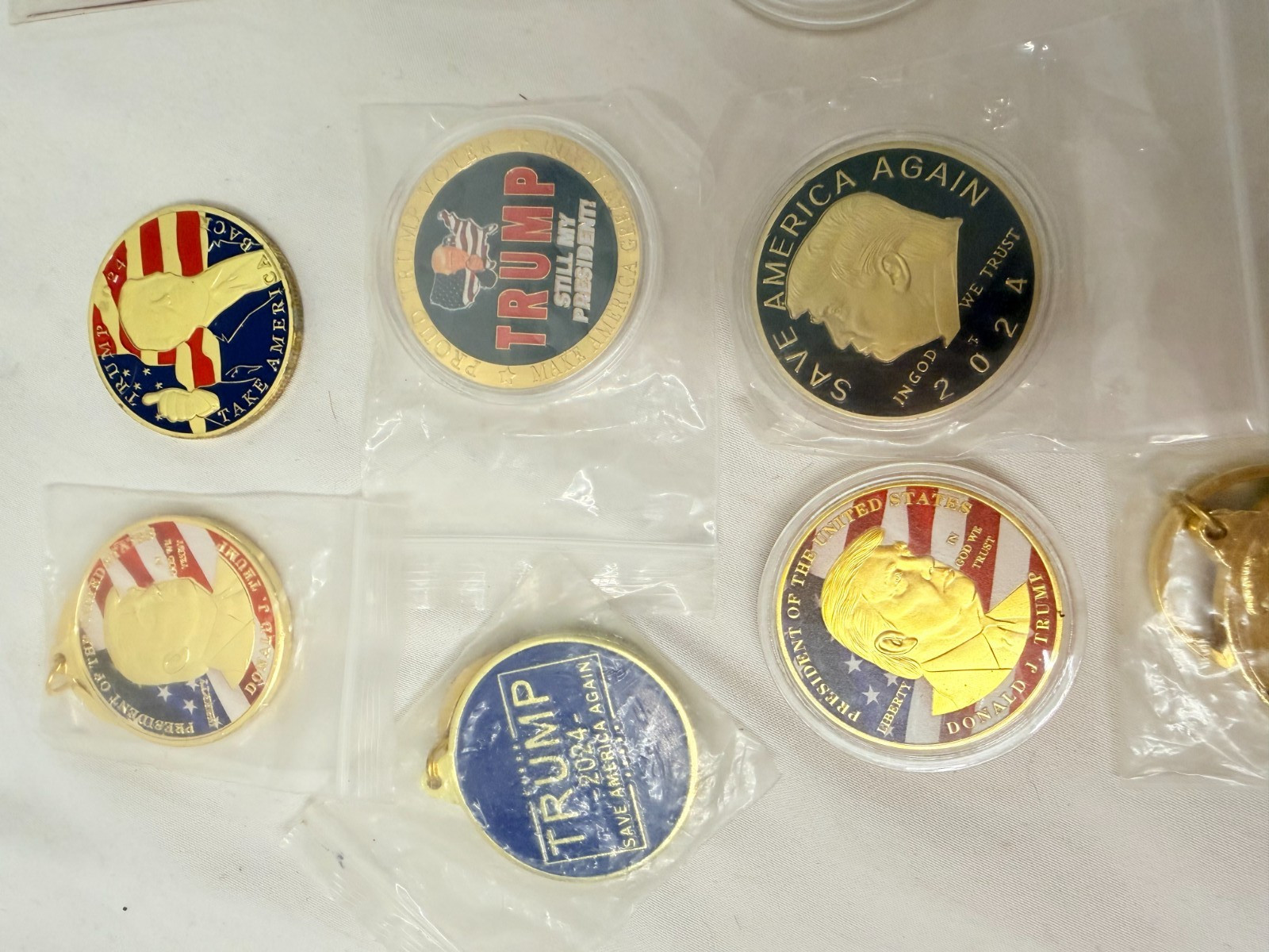 Presidential Coin LOT Lincoln Trump Washington Kennedy Roosevelt Truman Patton