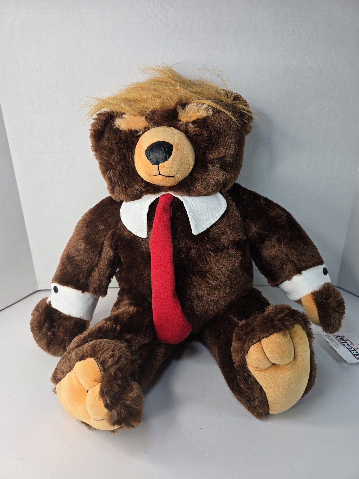 Donald Trump Trumpy Teddy Bear Original Authentic Deluxe 22″ Plush Flag Pouch